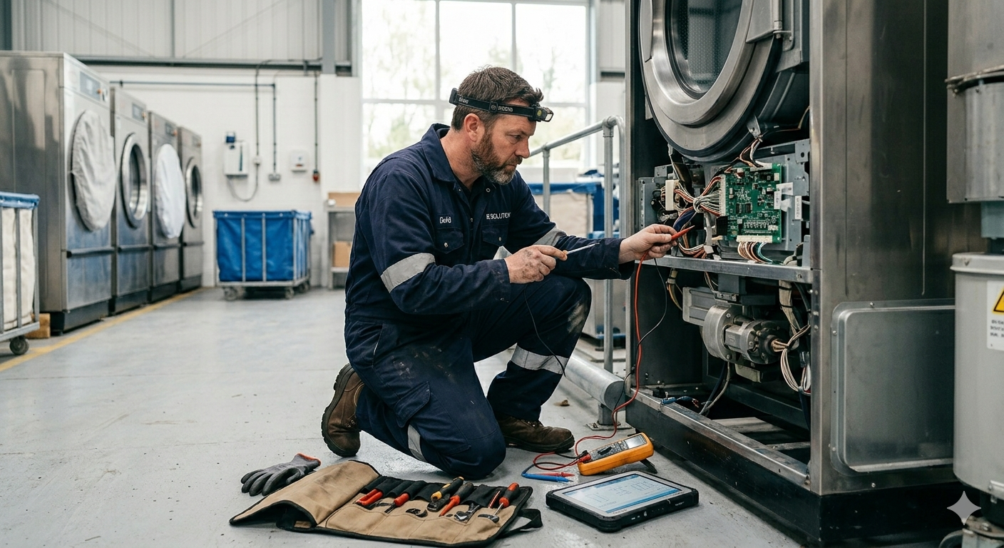 ILS engineer at work