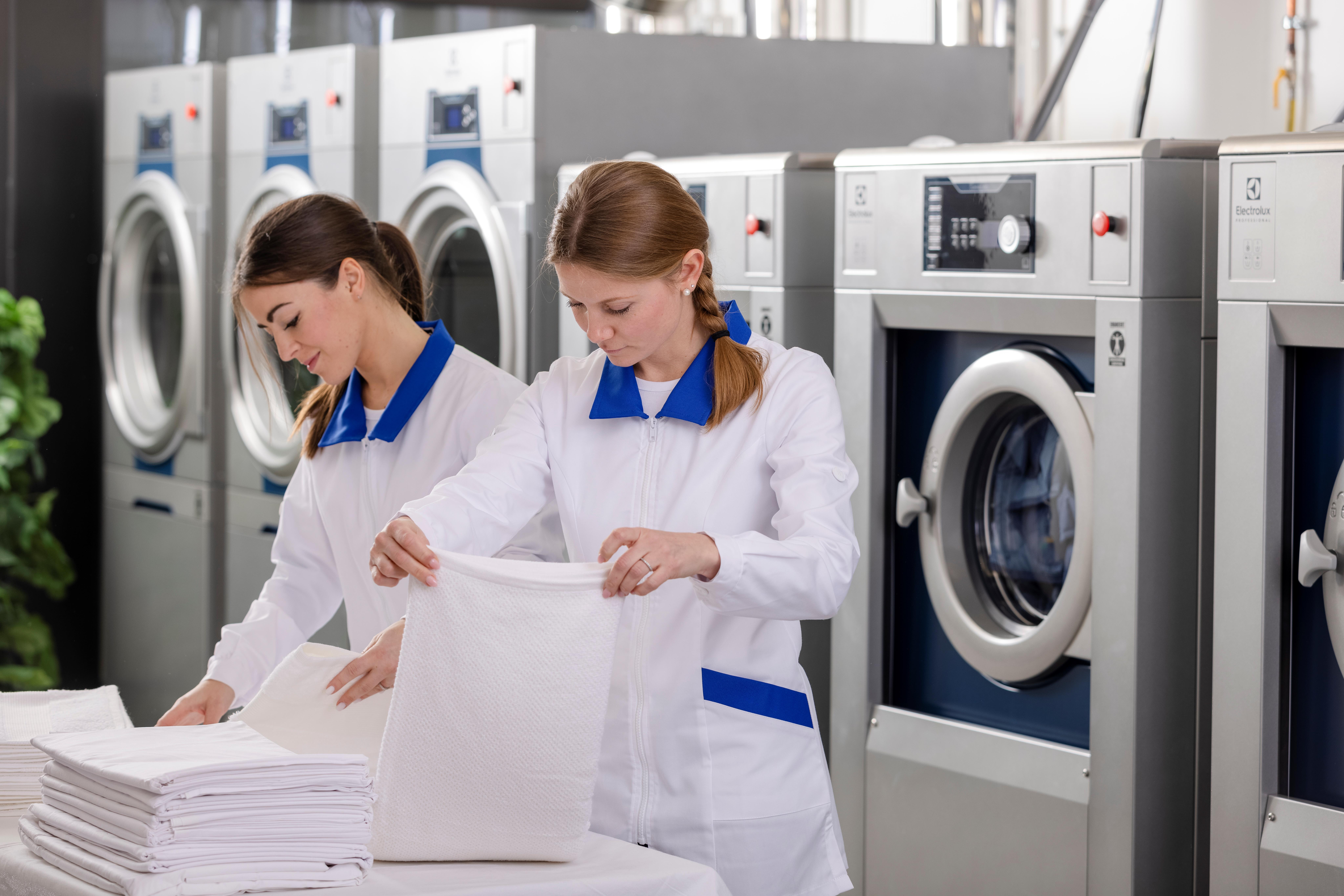 Commercial and industrial laundry support
