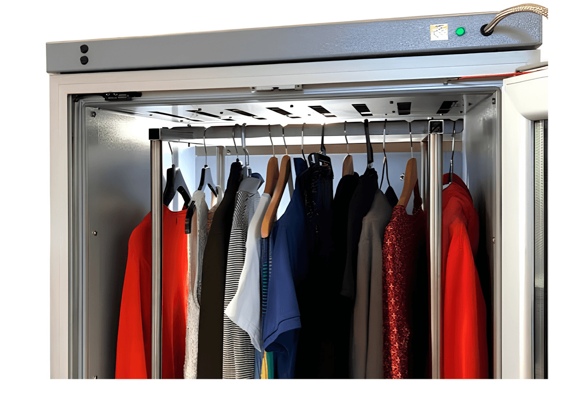 Garments prepared before returning to customers