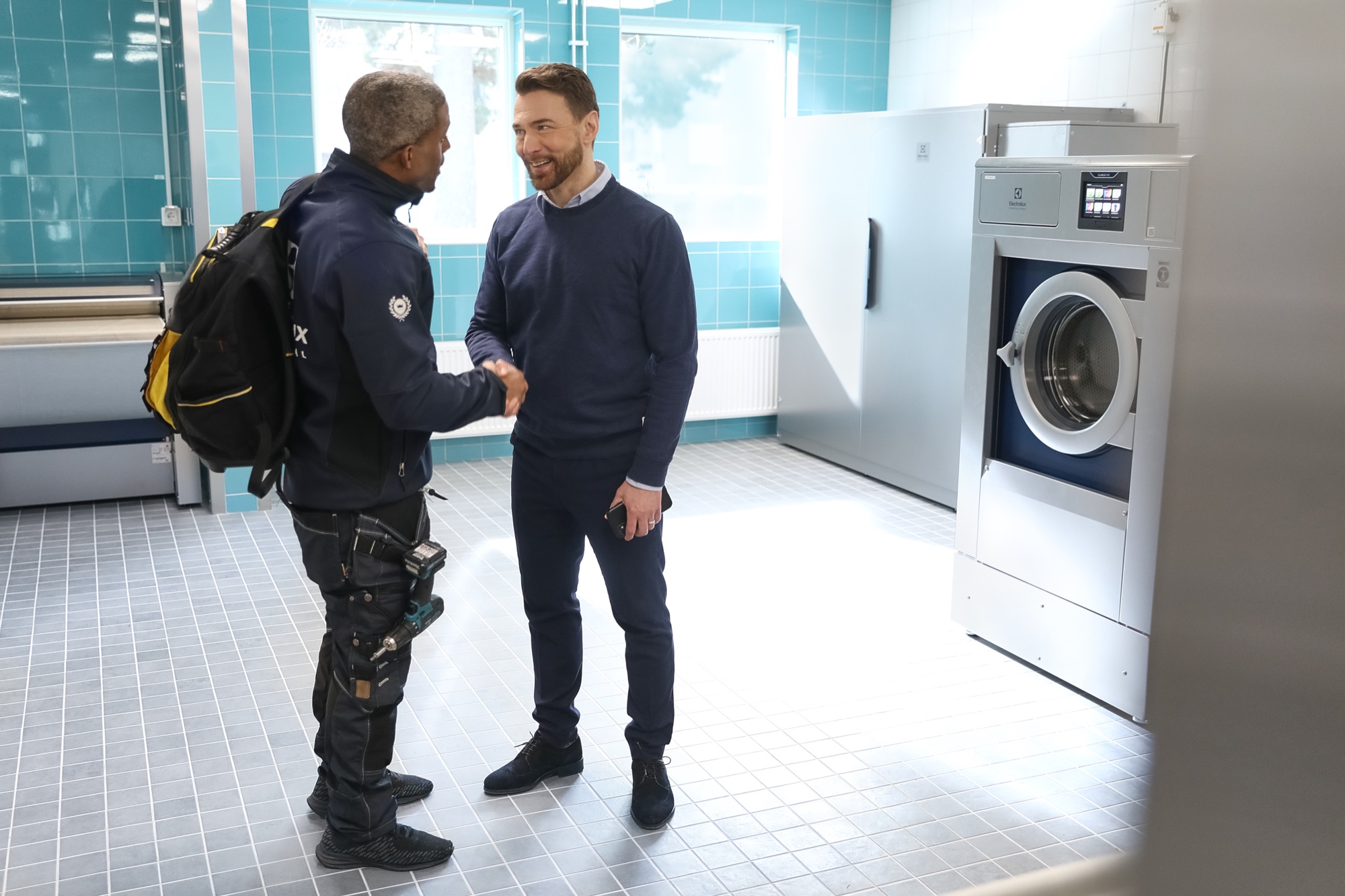 Irish Laundry Systems engineer providing planned maintenance support